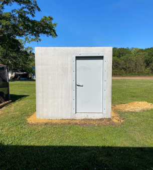 above ground concrete storm shelter